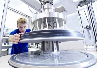 Precision planetary polishing at JENOPTIK's Optical Fabrication Lab in Jena, Germany using cerium oxide based polishing compounds