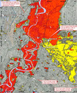 MODIS image of the Pakistan flood