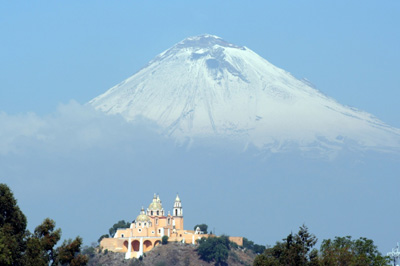 Popocatepetl towers above Puebla, Mexico, site of ICO-22 in August.