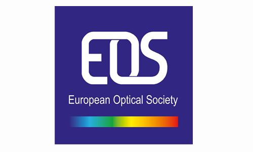 Europe Optical Society logo, SPIE Optics and Optoelectronics cooperating organisation