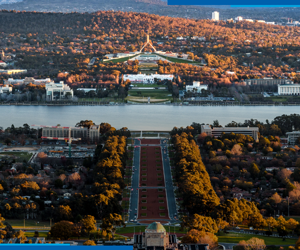 A view of Canberra, Australia, where SPIE Pacific Rim Security + Defence will be held