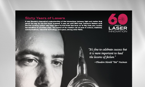 60 Years of Lasers - T.H. Maiman poster image