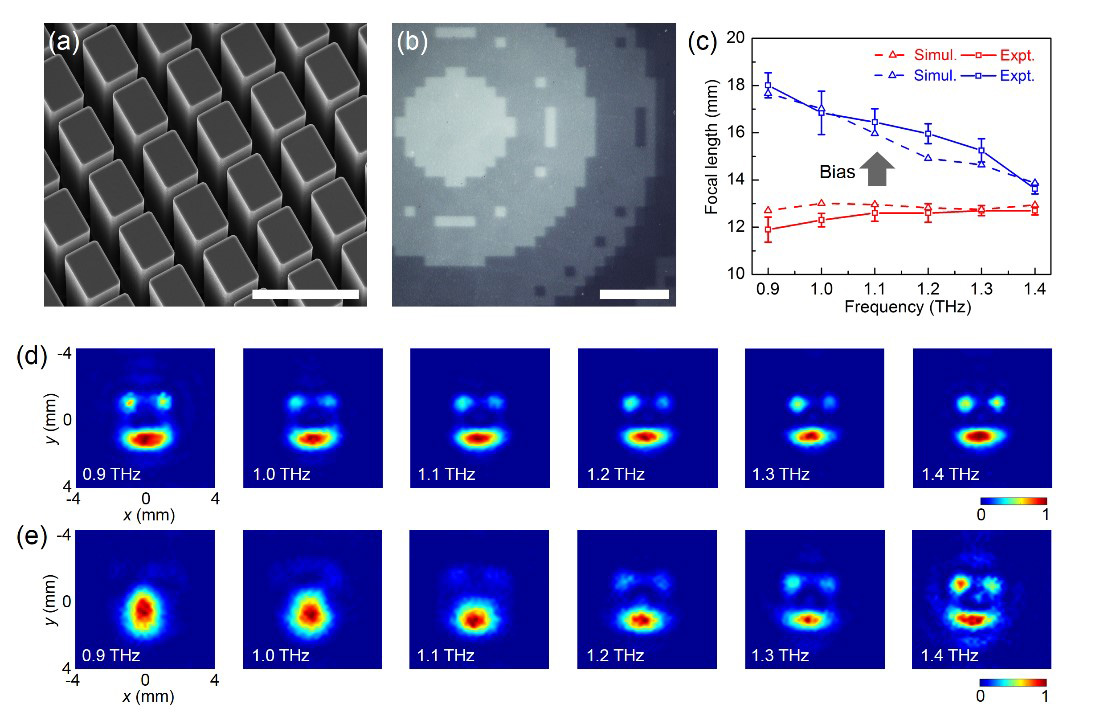 LC integrated metalens