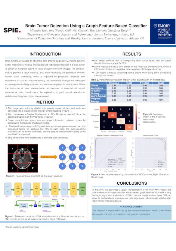 Endtoend brain tumor detection using a graphfeaturebased classifier